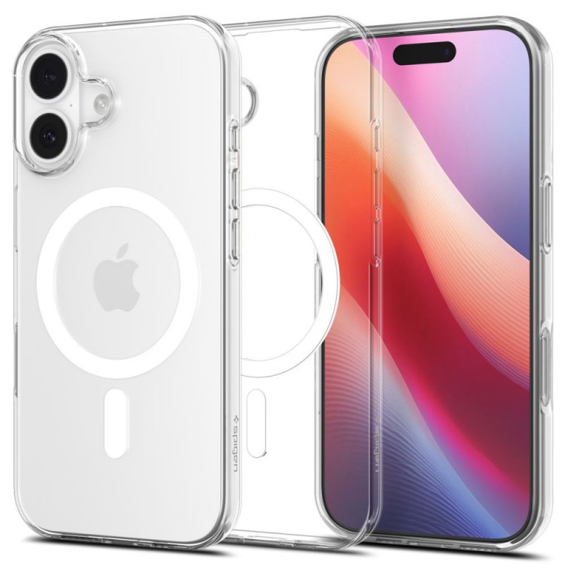 MASKA SPIGEN  Liquid Crystal with MagSafe for Apple iPhone 17, Clear White