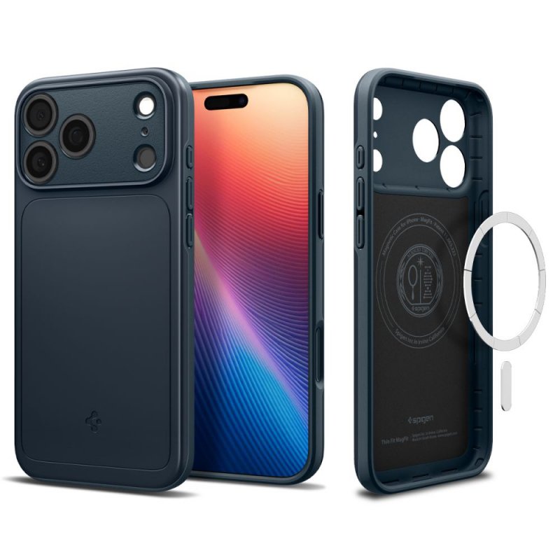 MASKA SPIGEN  Thin Fit with MagSafe for Apple iPhone 17 Pro Max, Metal Slate