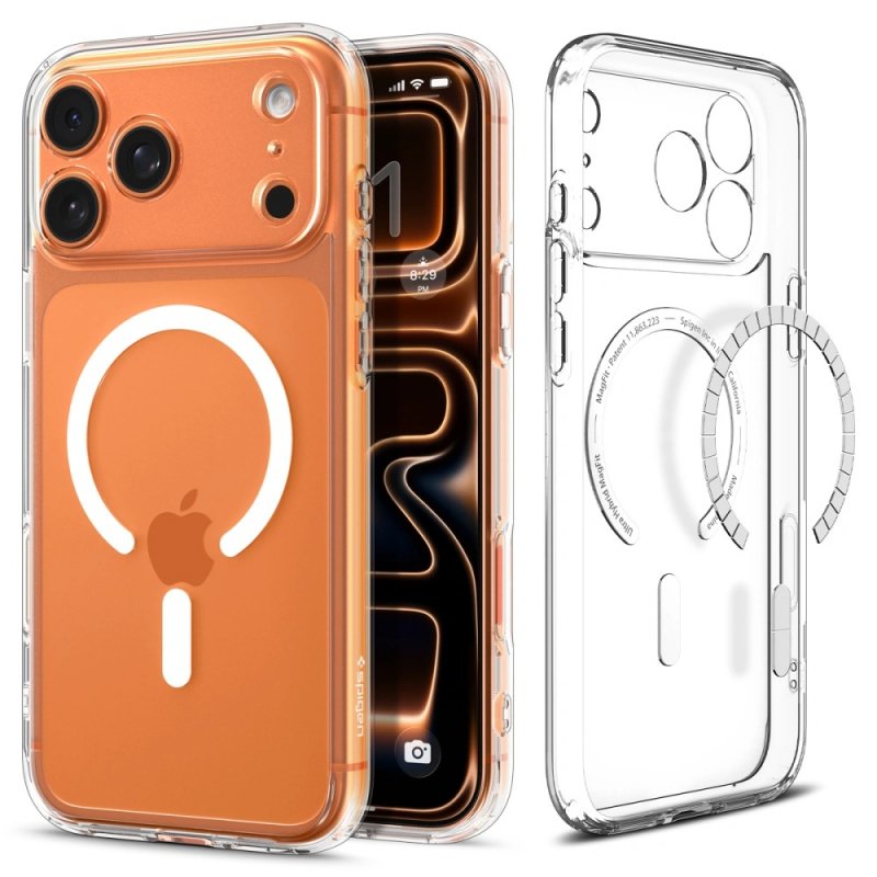 MASKA SPIGEN Ultra Hybrid with MagSafe for Apple iPhone 17 Pro Max, Clear White