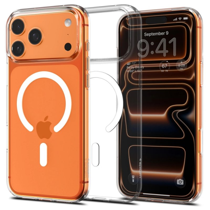 MASKA SPIGEN Liquid Crystal with MagSafe for Apple iPhone 17 Pro Max, Clear White